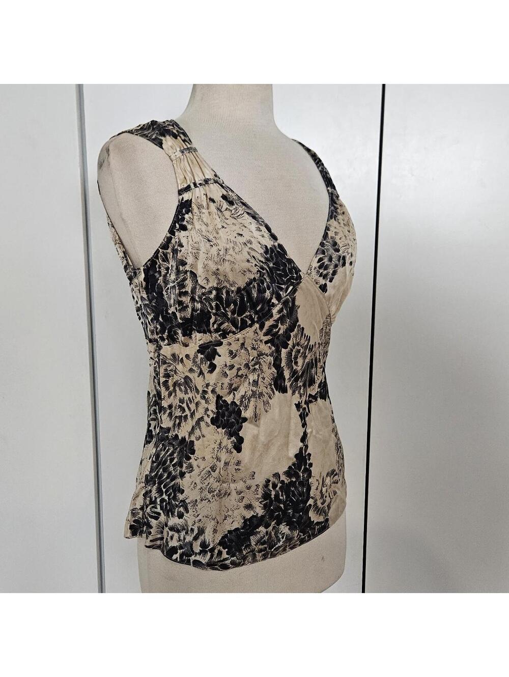 vintage 100% silk floral blouse, Harold's, Medium
